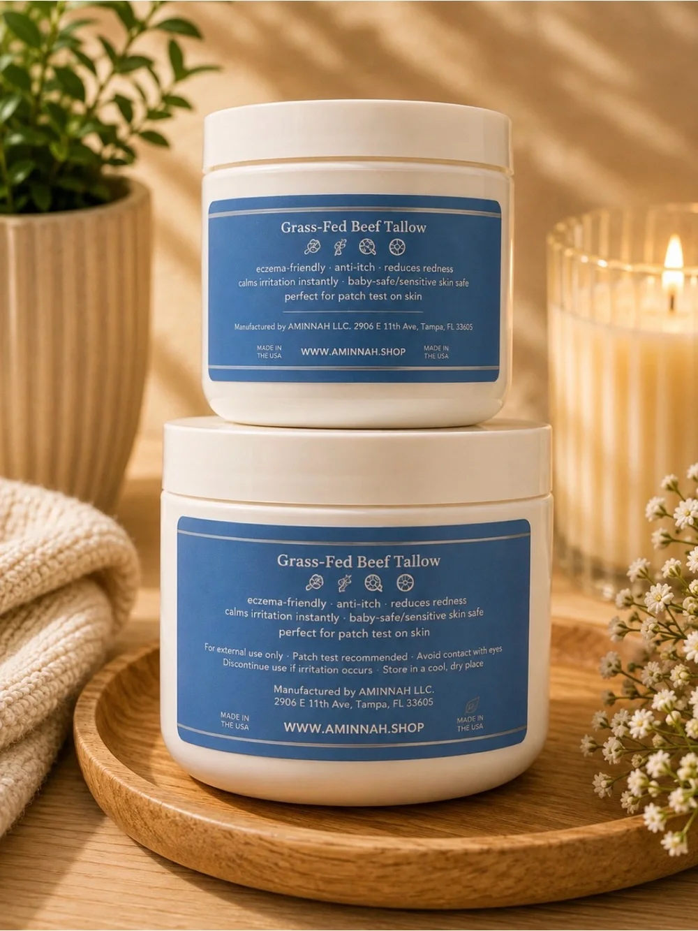 AMINNAH (NWT) Cloud Fluff Tallow Face & Body Cream